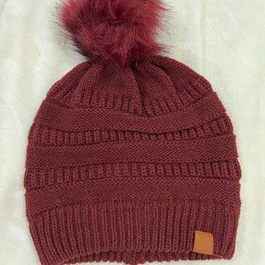 Beanie with pom pom